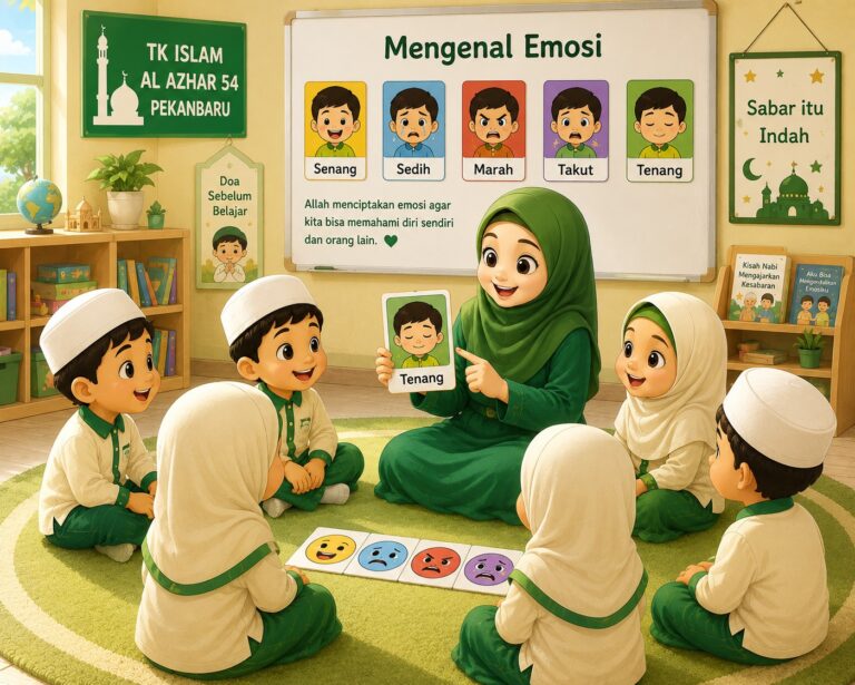 Sekolah TK TK Islam Al Azhar 54 Pekanbaru mengajarkan anak mengelola emosi