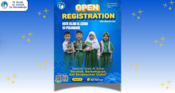 Open Registration TK Islam Al Azhar 54 Pekanbaru Tahun Ajaran 2027/2028